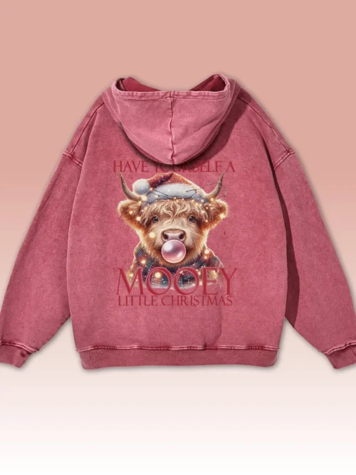 Bluza oversize z kapturem Mooey Christmas